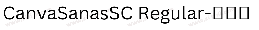 CanvaSanasSC Regular字体转换